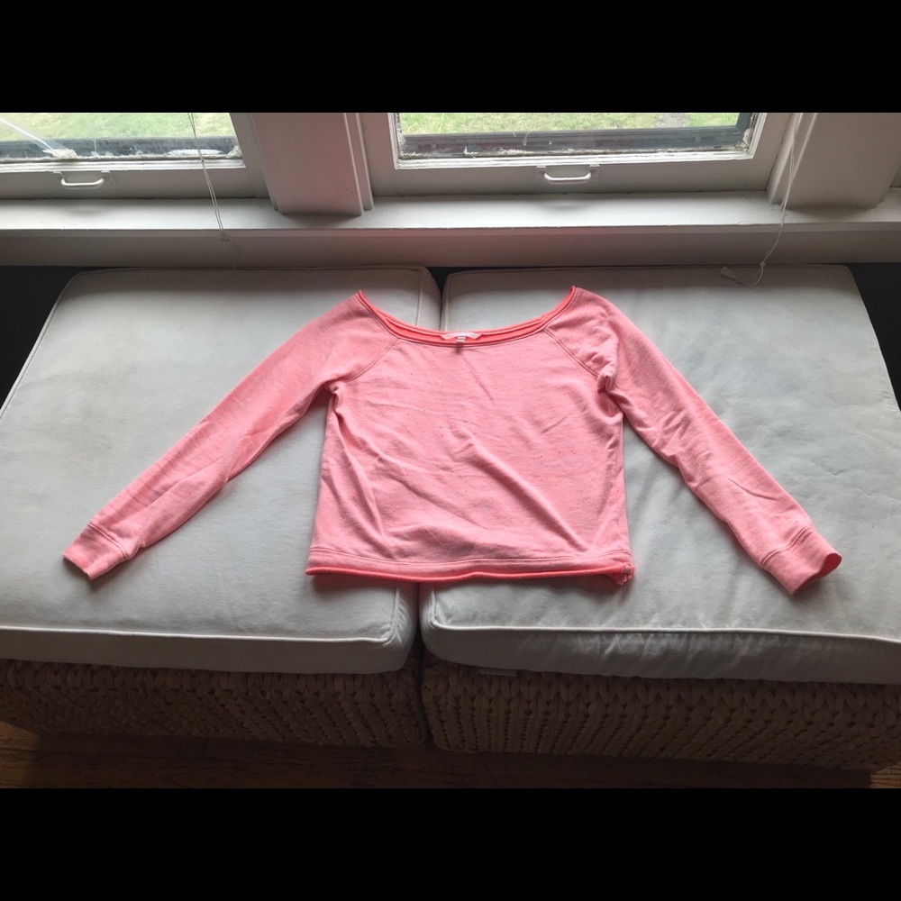 Victoria’s Secret Off-the-Shoulder Pink Sweater